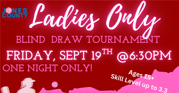 Ladies ONLY 3.0 & Below Blind Draw logo
