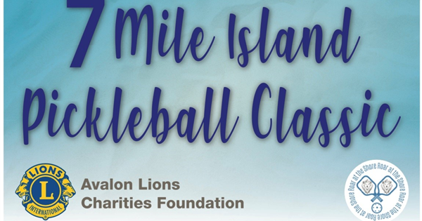 7Mile Island Pickleball Classic "Roar at the Shore" logo