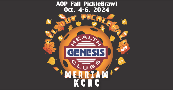 All Out Pickleball Fall PickleBrawl at Genesis, Merriam KCRC logo