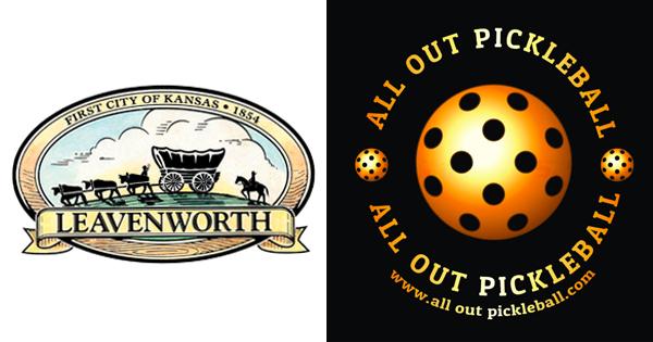 City of Leavenworth/All Out Pickleball Memorial Day Tournament logo