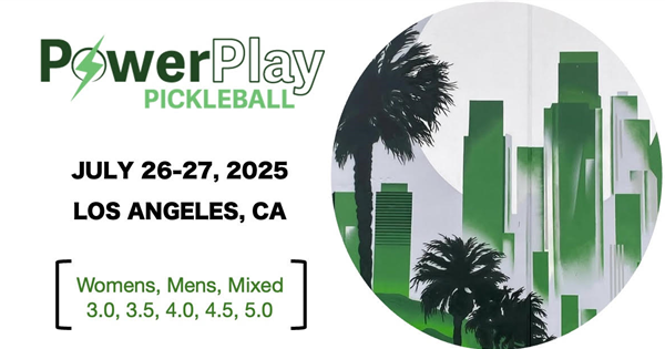 PowerPlay Pickleball Indoor Doubles Tournament logo