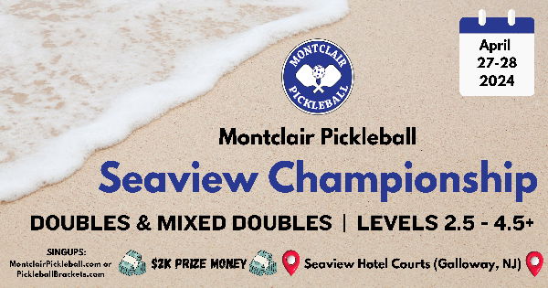 Montclair Pickleball Seaview Championship logo