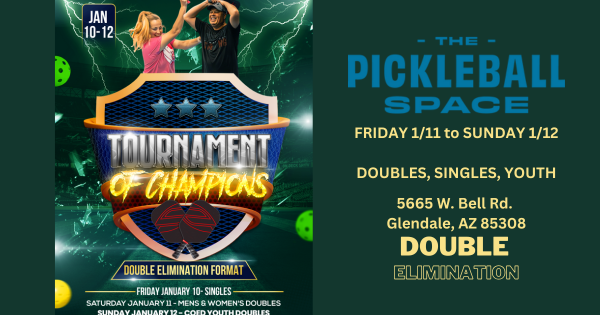 The Pickleball Space 1 Year Anniversary TOURNAMENT of CHAMPIONS (Open to All!!) logo