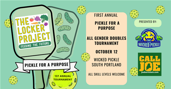 The Locker Project's 1st Annual Pickle for a Purpose Tournament logo