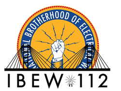 Men's Doubles Title Sponsor - IBEW Local 112 logo