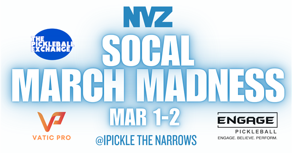 NVZ $8,000 SOCAL MARCH MADNESS @iPickle The Narrows logo