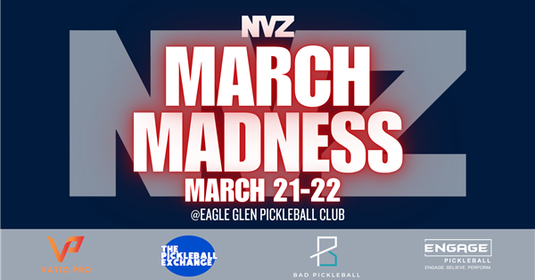 NVZ MARCH MADNESS MONEYBALL @EAGLE GLEN PICKLEBALL CLUB logo