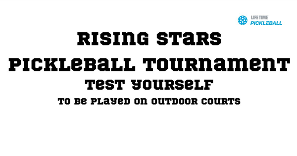 Rising Stars Pickleball Tournament logo