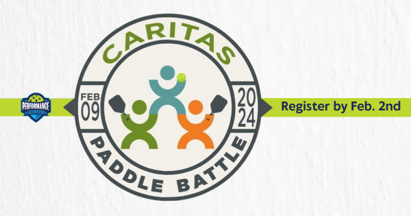 CARITAS Paddle Battle - Hosted by Performance Pickleball RVA logo