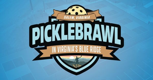 The PickleBrawl in the Blue Ridge logo