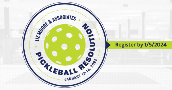 Liz Moore & Associates 2024 Pickleball Resolution - Hosted by Performance Pickleball RVA logo