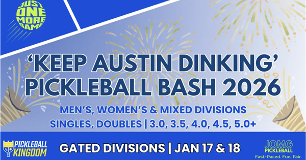 'Keep Austin Dinking' – Pickleball Bash 2026 logo