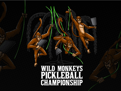 Wild Monkeys Pickleball logo