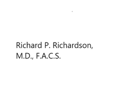 Richard P. Richardson MD FACS logo