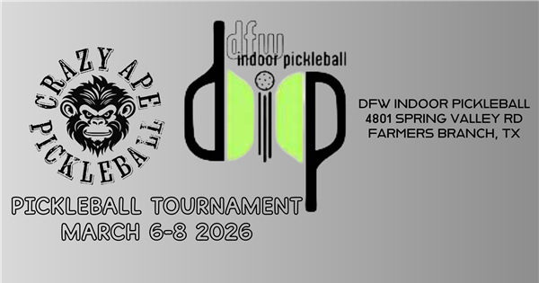 CRAZY APE-DFW INDOOR PICKLEBALL(DIP) logo