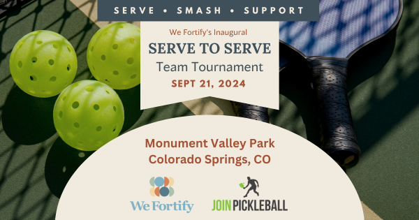 We Fortify's Inaugural Serve to Serve Team Tournament logo