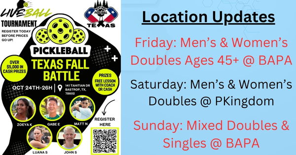 Texas Fall Battle -(Update Locations due to rain) (Fri & Sun Bastrop, Sat - Pball Kingdom) logo