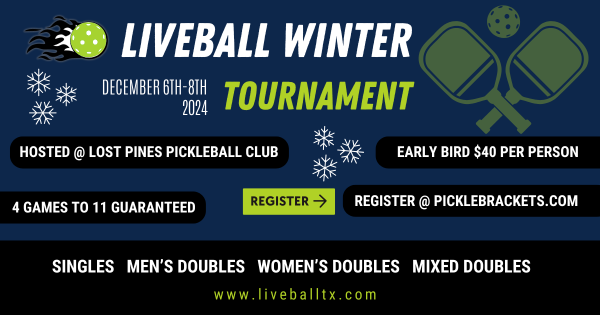 Liveball Winter Money Back Tournament @ Lost Pines logo
