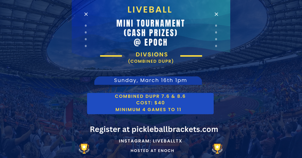 Liveball at Epoch 2 men's divisions (Cash Prizes) (1pm) logo