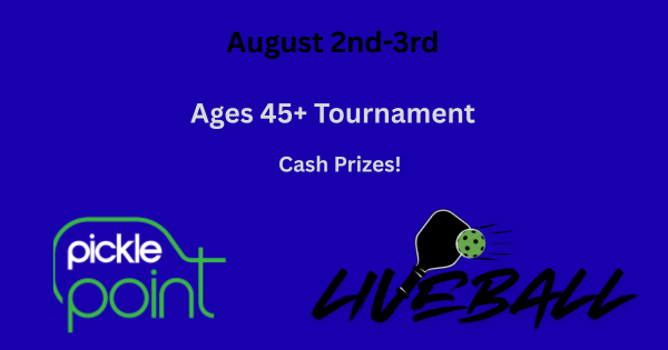 Ages 45+ Showdown presented by Liveball @ Pickle Point (Cypress) logo