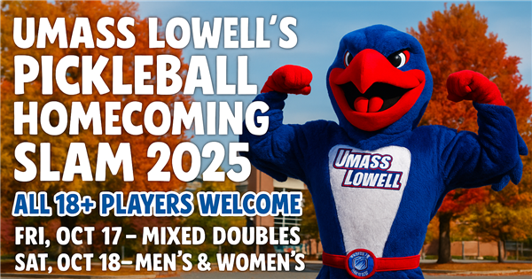 UMass Lowell Pickleball Homecoming Slam 2025 logo