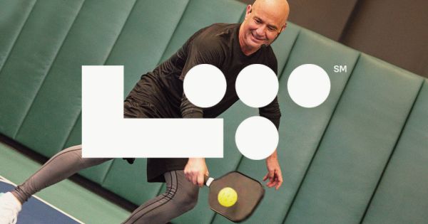 Celebrate National Pickleball Month with Andre Agassi, LIVE at Life Time Green Valley logo