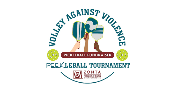 Zonta's Volley Against Violence logo