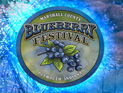 Marshall County Blueberry Festival logo