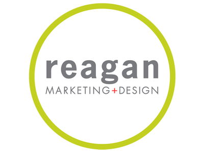 REAGAN MARKETING + DESIGN logo