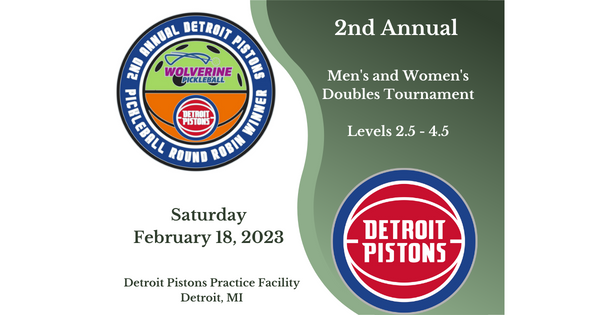 Wolverine Pickleball/Pistons Pickleball logo