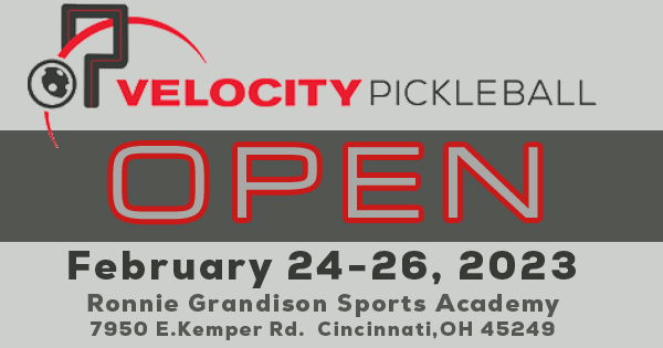 Velocity Pickleball Open logo