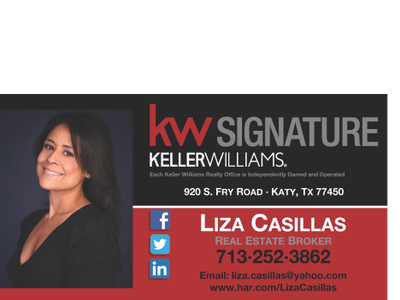 Liza Casillas Realty Group Keller Williams Signature logo