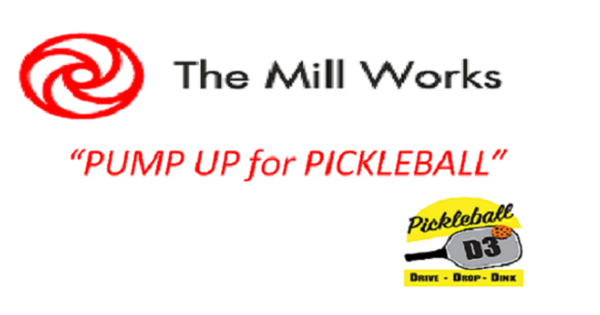 "Pump Up for Pickleball" logo