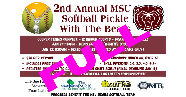 2nd Annual MSU Softball Pickle with the Bears Fundraiser logo