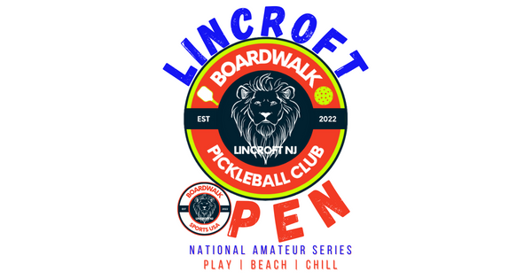Boardwalk Pickleball's Lincroft Amateur Open Championships logo