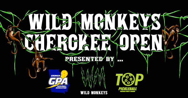 GPA & TOP Pickleball presents - Wild Monkeys Cherokee Open logo