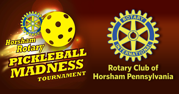 Horsham Rotary Pickleball Madness logo