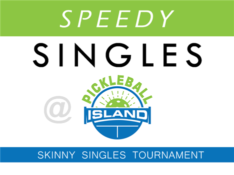 Speedy Singles @ Pickleball Island logo