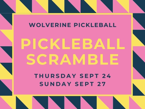 Wolverine Pickleball Scramble logo