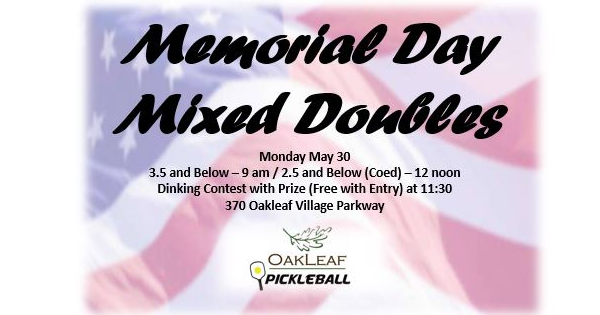 Memorial Day Mixed Doubles! logo