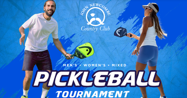 John Newcombe Country Club Winter Pickleball Tournament logo