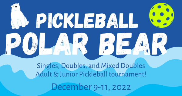 Pickleball Polar Bear - Pierremont Oaks logo