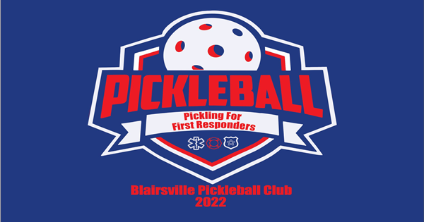 Pickling for First Responders with Blairsville Pickleball Club logo