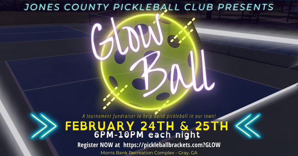 GLOW BALL - Pickleball Tournament logo