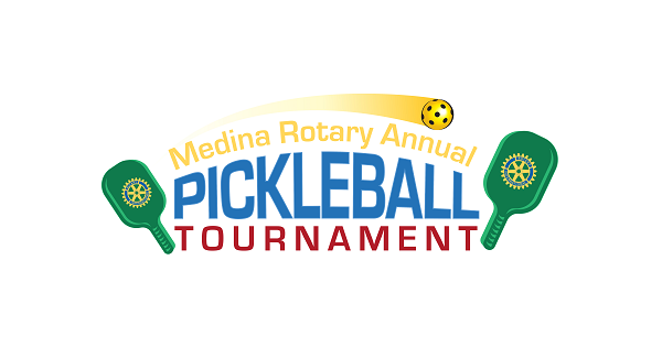 2022 Medina NY Rotary Pickleball Tournament logo
