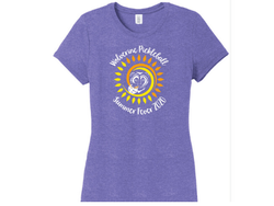 Ladies T-shirt - Purple Frost logo