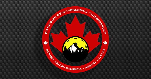 Canada Deaf Pickleball Tournament 2023 logo