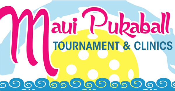 2022 Maui Pukaball Tournament and clinics at Wailea Tennis Club by PIG logo