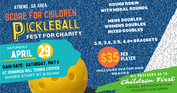 SCORE for Children Pickleball Fest for Charity logo