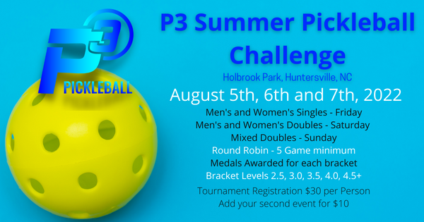 P3 Summer Pickleball Challenge logo